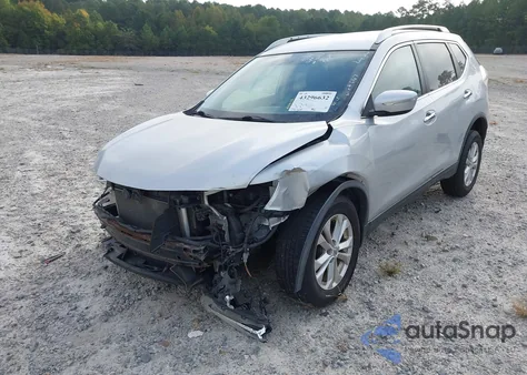 2015 Nissan Rogue Sv из США, поврежденный, VIN KNMAT2MV1FP546187